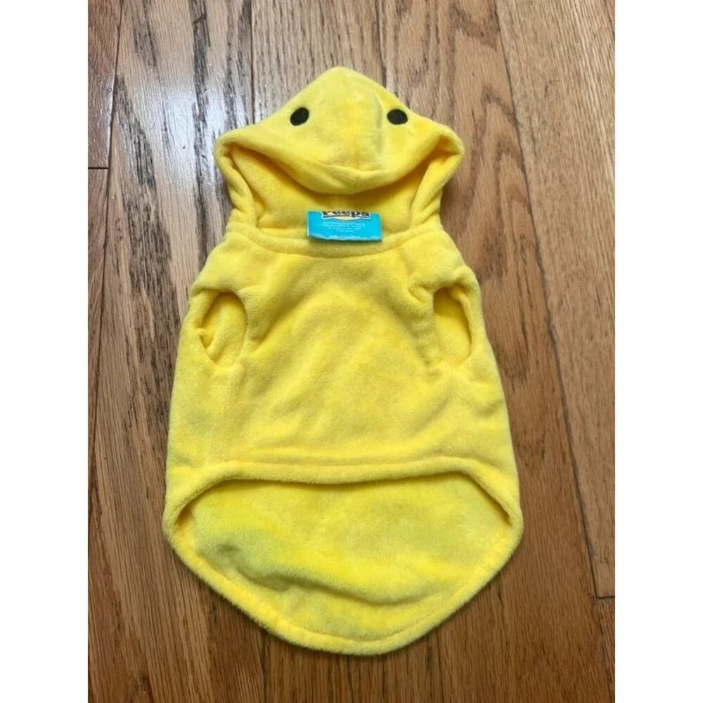 Peeps pet/ dog yellow soft fleece - size small